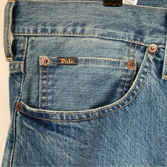 Polo Ralph Lauren Jeans Mens 42x32 Hampton Relaxed Straight Denim Pants - Picture 6 of 16